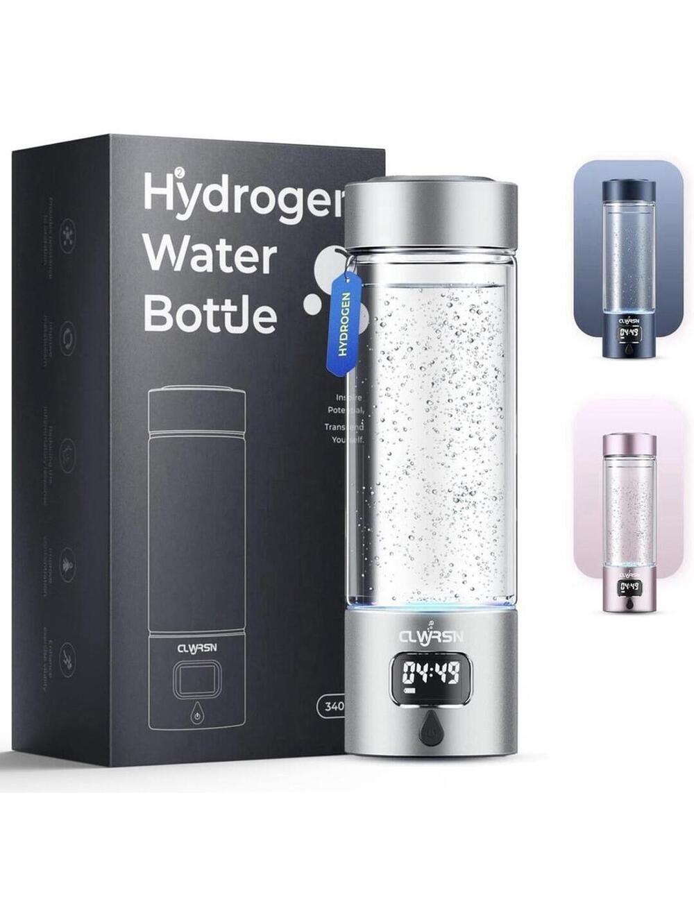 Silver Hydrogen Water Bottle (SPE/PEM) 11.5oz - New/Sealed